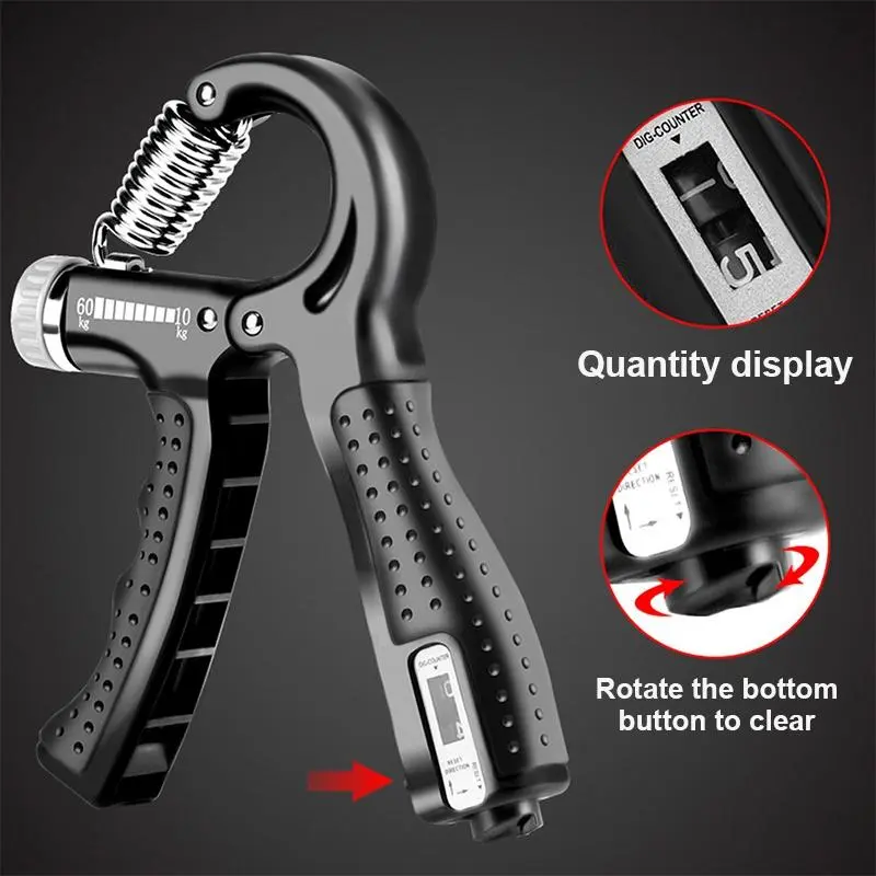 Grip strength training for hand and arm muscles, finger strength rehabilitation training, and fitness handshake training
