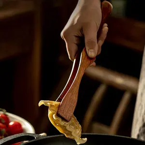 High-Temperature Resistant Wooden Food Clip, Ideal for Steak, Fruits, Bread, Bbqs, Salads, Desserts, Ice Cream, Noodles & Pasta, Wooden Cooking Tools, Kitchen Utensils