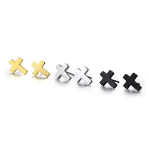 Jesus Cross Earrings - Christian Faith Jewelry | Stainless Steel