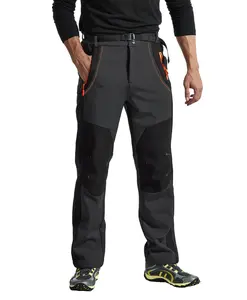 TBMPOY Men's Snow Ski Hiking Pants Waterproof Winter Fleece Lined Pants Camping Skiing Ice Fishing Pants with Belt