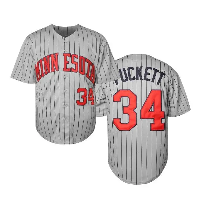 Men's striped baseball jersey #34, button-down shirt for indoor and outdoor sports, quick-drying training suit, breath