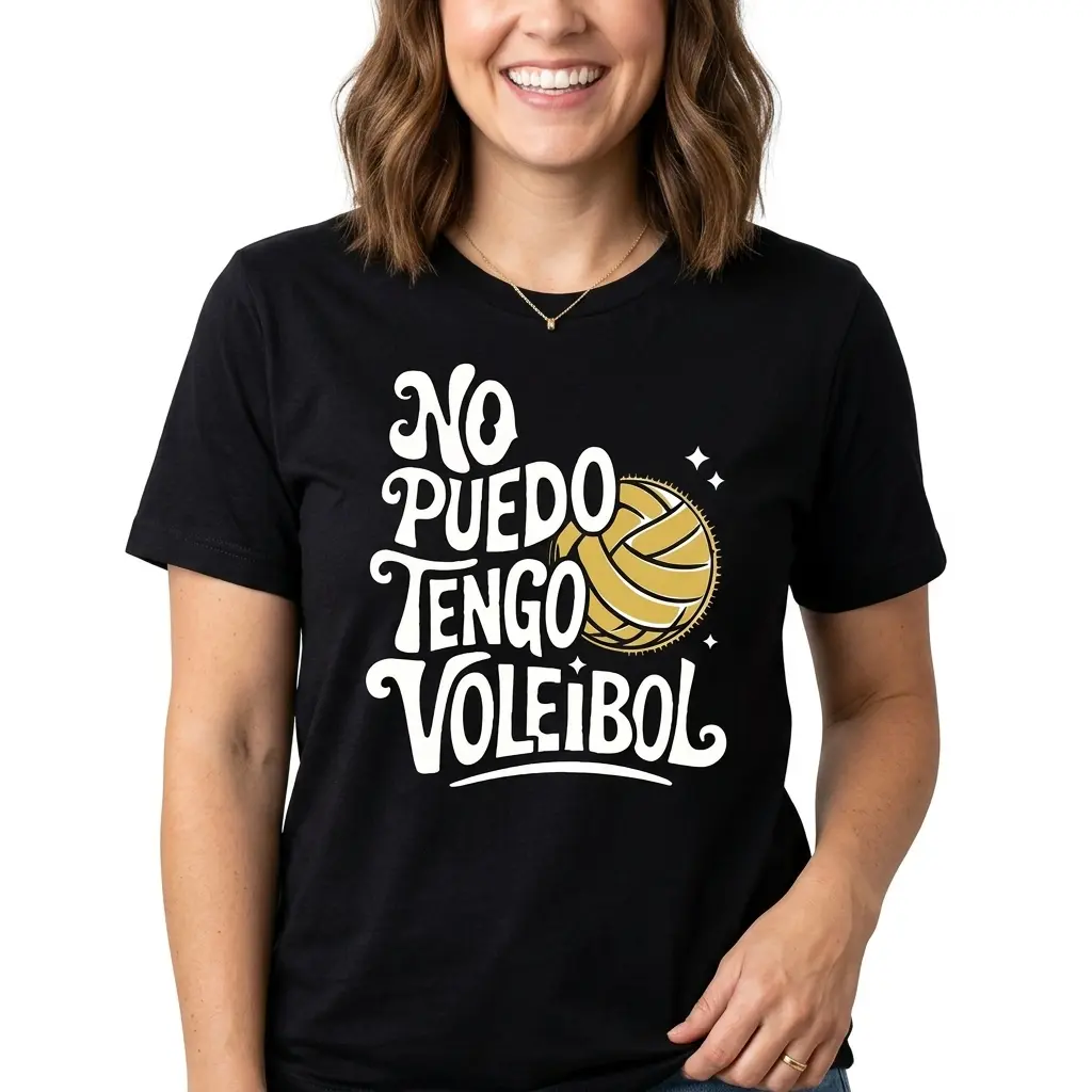 Volleyball Graphic Tee 100% Cotton Black S-3XL Soft Sweat-wicking Women Ladies Sports Training