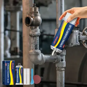Metal Repair Glue Set Enhanced Casting Glue Casting Repair Glue High Temperature Resistant Liquid Metal Welding Filler for Household Fixing Pipes Tools and Appliances Crack Repair