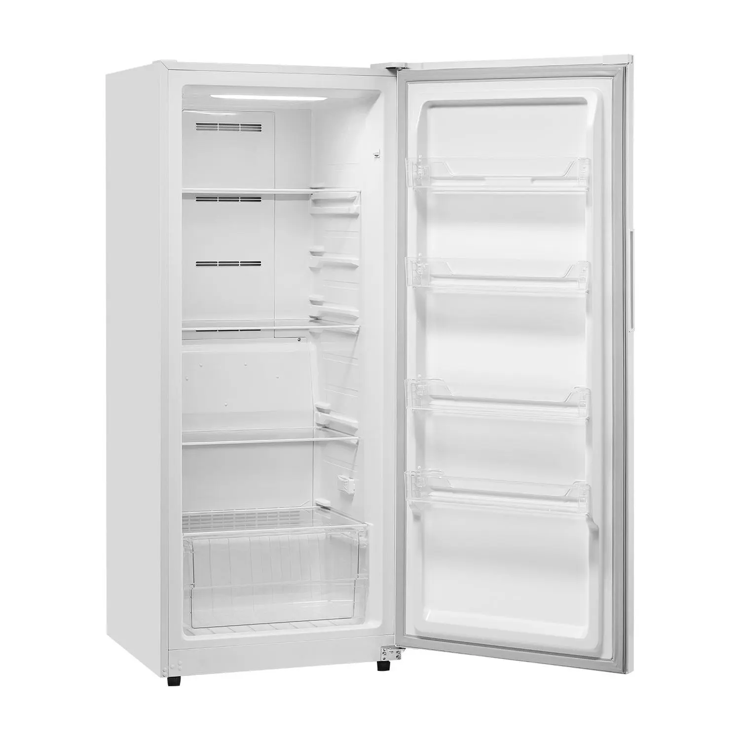 【DealsForYouDays】VEVOR 14 Cu.Ft Frost-Free Convertible Upright Freezer-Refrigerator, Temp Control Panel, Door Open Alarm, Adjustable Shelves, LED Lighting, 1.1 kWh/24h, -11~7 °f/-24~-14 °c Freezing, for Kitchen, Office, Garage, 110 V