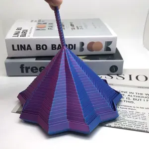 3D Printed Sensory Stress Relief Toy with Handle, Stress Relief Fidgeting, New Rotating Spiral for Visual and Auditory Satisfaction, Hypnotic Sensory Relaxation