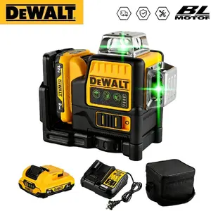 DEWALT DW089LG 3x360° Green Laser Level – 12V MAX Self-Leveling, IP65, 100ft Visibility for Construction Layout, Cabinet Tile Installation, Pro Contractors & DIYers Cordless