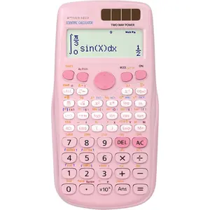 Scientific Calculators,  Pink Math Calculator with 417 Function, Solar  Power and 4-Line Display, School Supplies for Middle High College Students Teachers (Pink 991ES Plus)