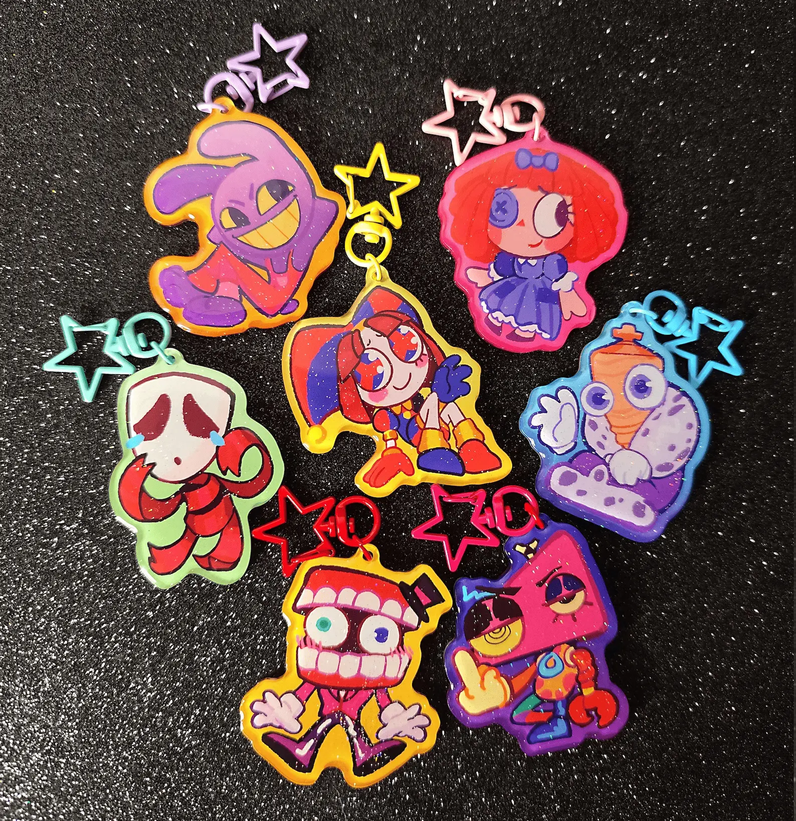 TADC Glitter Acrylic Keychain , Great For Daily Use Or As Thoughtful Little Gifts For Your Friends And Yourself