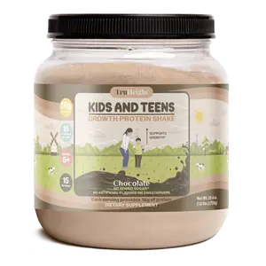 TruHeight Growth Protein Shake (Chocolate or Vanilla, Whey) Natural Growth & Development Protein Powder for Kids & Teens - Endorsed by Pediatricians - Key Vitamins & Minerals with No Added Sugar - Ages 5+