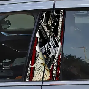 American Flag Pattern Car Sticker, Car Decal, Car Body Decorative Sticker, Car Exterior Decoration Accessories for Car Body Window, Vehicle Exterior Decoration, Automotive