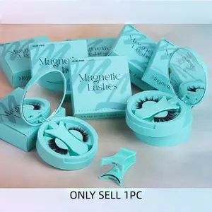 Magnetic Eyelashes with Applicator Kit, Soft Magnetic Lashes, Reusable False Eyelashes, Natural Look, No Glue Needed, Lightweight & Comfortable