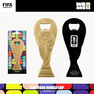 [2026 FIFA World Cup] FIFA Official Licensed Golden Trophy Magnetic Bottle Opener  Premium Soccer Fan Gear, Gameday Party Decor & Collector Gift