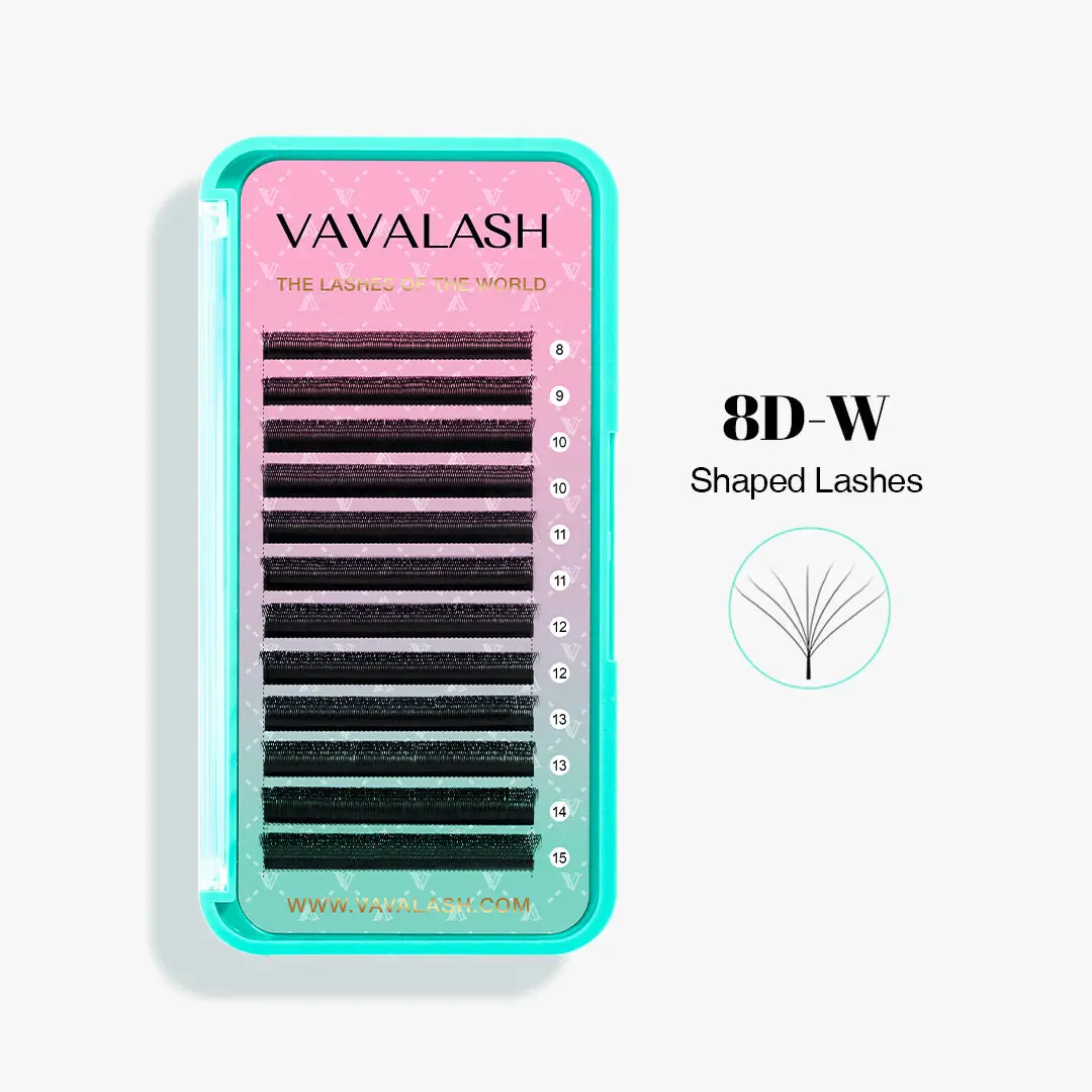W-Shape 8D Volume Premade Fan Lash Extensions 0.07mm W-Shape 8D Volume Premade Fan Lash Extensions 0.07mm