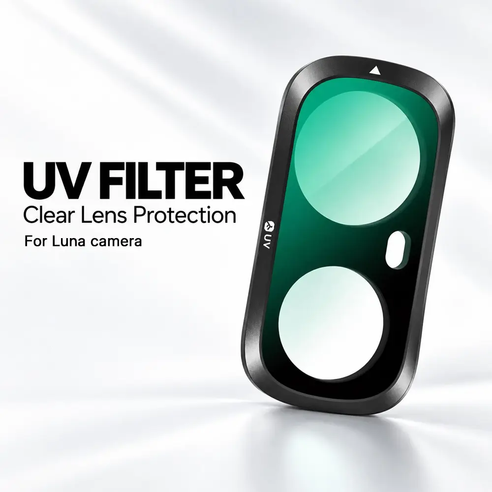 Luna UV Camera Lens Filter, Optical Glass Magnetic Snap-On Protector for Travel, Vlogging