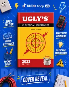 Ugly’s Electrical References 2023 Paperback – Electrician Reference Guide, NEC Code, Wiring Tables & Electrical Formulas Book