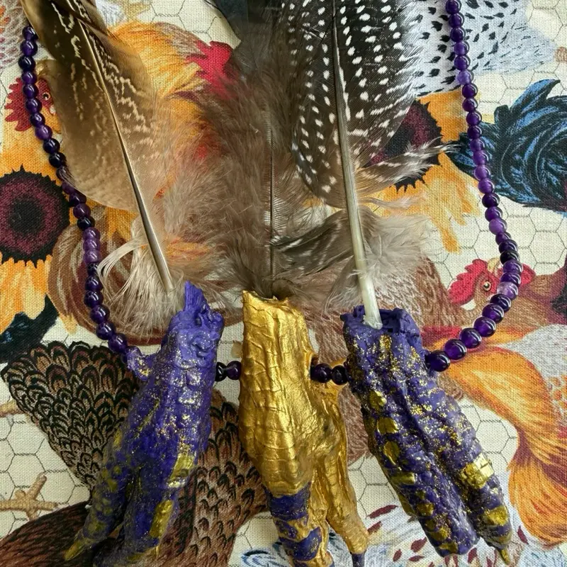 3 Chicken Foot Necklace