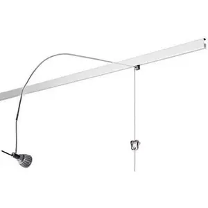 STAS Multirail Art Display System with LED Lighting - 13.12ft Wall Coverage and White Rail