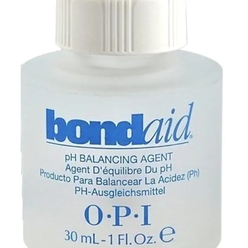 OPI BondAid Acrylic Nail Bond - pH-Balancing Ethyl Acetate Solution, 1 Oz (30ml) Nail Care Treatment for Youth with Balanced pH, Nail Strengthener, Nails Supplies, Nail Repair Solution