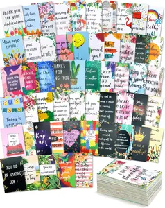 72 Pieces Unique Affirmation Cards, Motivational Daily Funny Cards with Encouragement Quotes, Teacher Kids Student Picnics Party Mini Notes Postcards