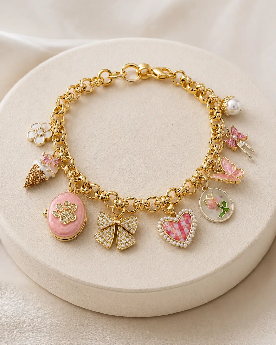 Charmed By Elle Custom Charm Bracelet Created on TikTok Live. Charmed By Elle Custom Charm Bracelet Created on TikTok Live.