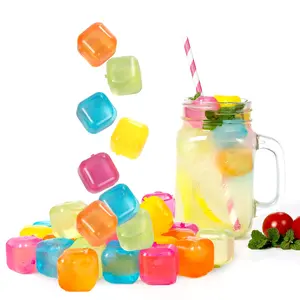 Colorful Ice Cube, Reusable Beverage Ice Cube, Food-Grade Reusable Ice Cube, Beverage Ice Cube for Home Kitchen Party