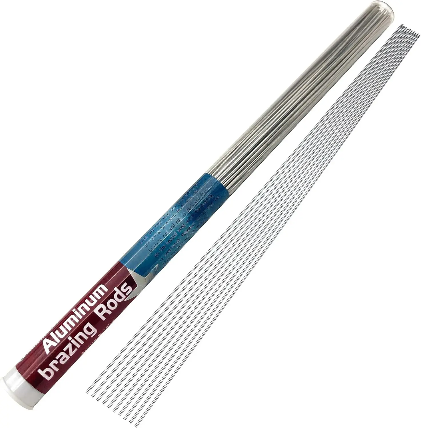 50-Pack 1/16''x13'' Aluminum Brazing Rods,Rods Aluminum Welding Rods for Propane Torch,Aluminum Repair