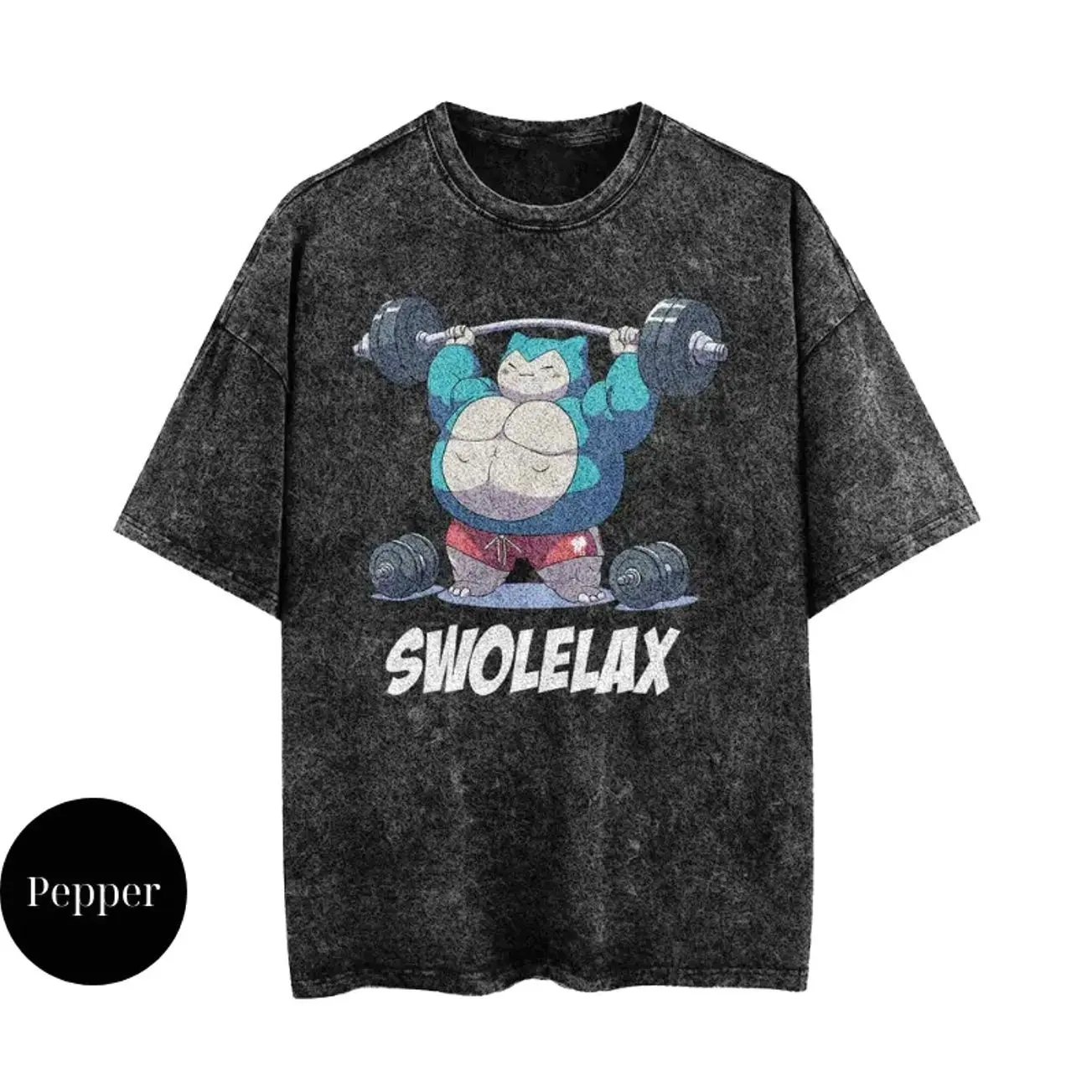 Swolelax Gym Vintage T-Shirt, Gym Shirt, Fitness Gift, Pump Cover, Workout Tshirt, Unisex Cotton Crewneck T-Shirt - Medium, Short Sleeve, Casual Streetwear Printed Tee DTP