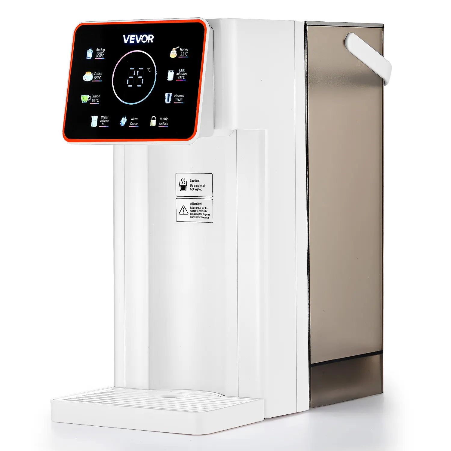 【DealsForYouDays】VEVOR Instant Hot Water Dispenser,Countertop Boiling Water Dispenser with Adjustable 6 Temperatures & 7 Water Volumes101oz Removable Water TankQuick Heating with Touchscreen & Child Lock for Home