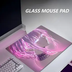 Control Type Glass Mouse Pad Professional Fps Gaming Smooth Feel, Glass Mousepad, High-Quality Precision Control Surface, Ideal for Gamers & PC Users