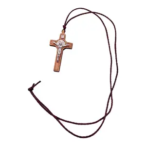 Christian Catholic Gift Crosses Aesthetic Necklace Jewelry On Neck