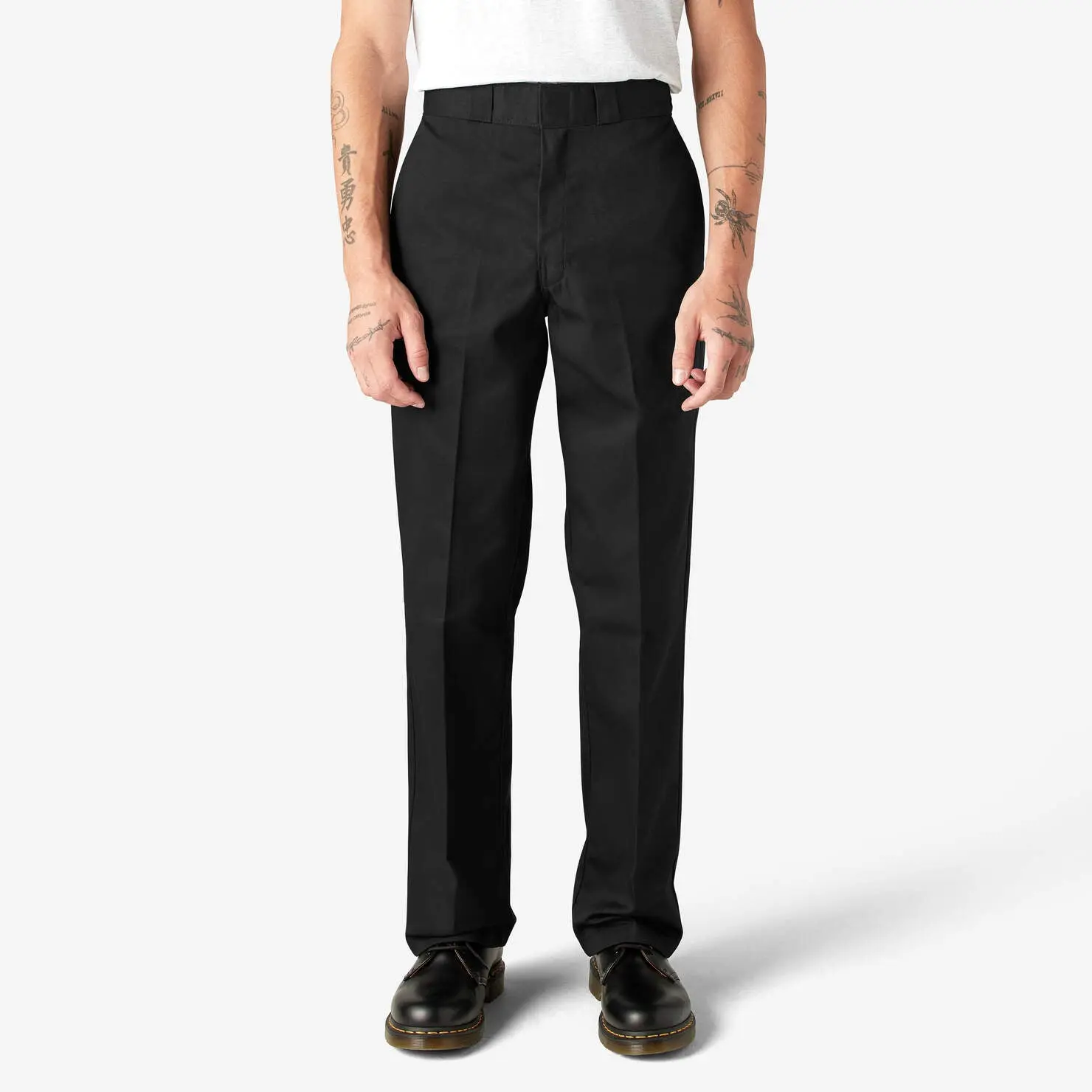 Dickies Original 874 Men's Straight Leg Workuniform Construction Pants, Classic High-Rise, Durable Non-Stretch Polyester-Cotton Twill, Straight Leg Uniform, Minimalist Style