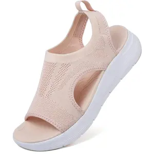 Women's Walking Sandals Arch Support Orthotic Comfort Sport Sandals Platform Sandals for Plantar Fasciitis Summer Beach Casual