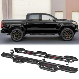 Vijay Black Texture Side Steps For 2015-2025 Chevy Colorado /GMC Canyon Crew Cab(4 Door)