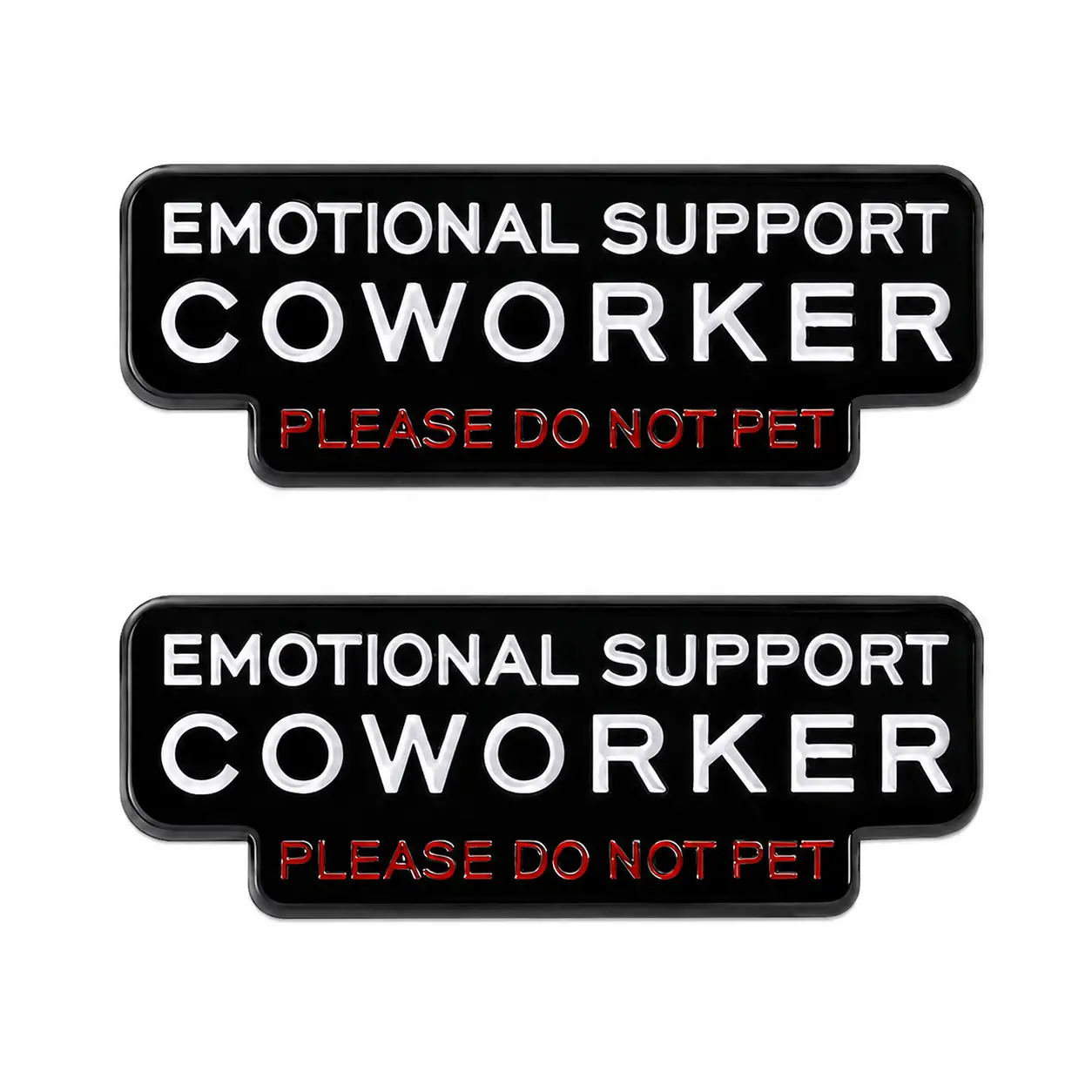 【BUY 1 GET 1 FREE】Emotional Support Colleague /Not The Worst Employee Lapel Pin, Office Humor Badge, Workplace Self-Parody Style, Fun Accessory for Backpack ID Card Decoration Gift for Friends
