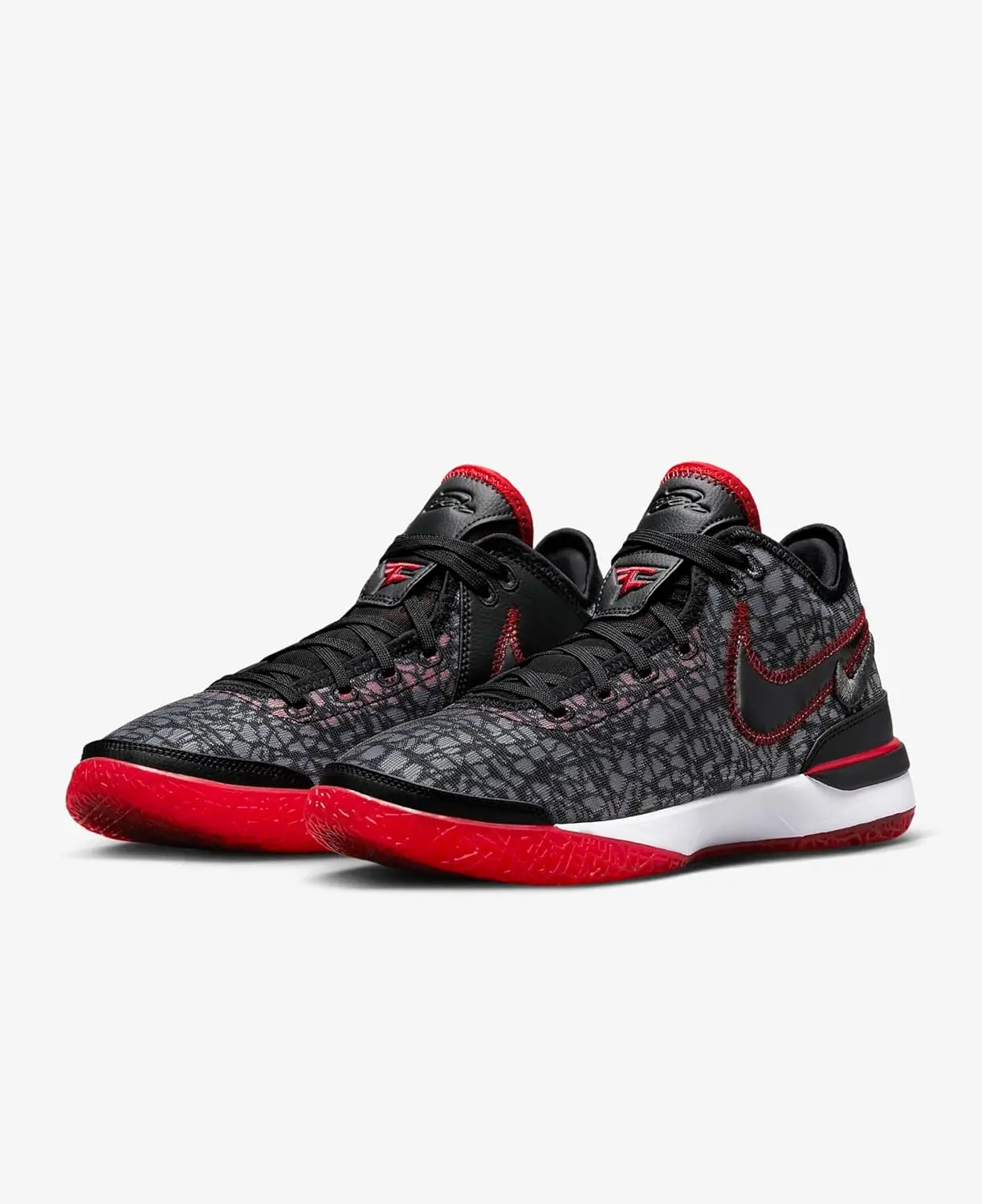 Men's Nike Zoom Lebron NXXT GEN Black University Red White Basketball Sneakers DR8784 001