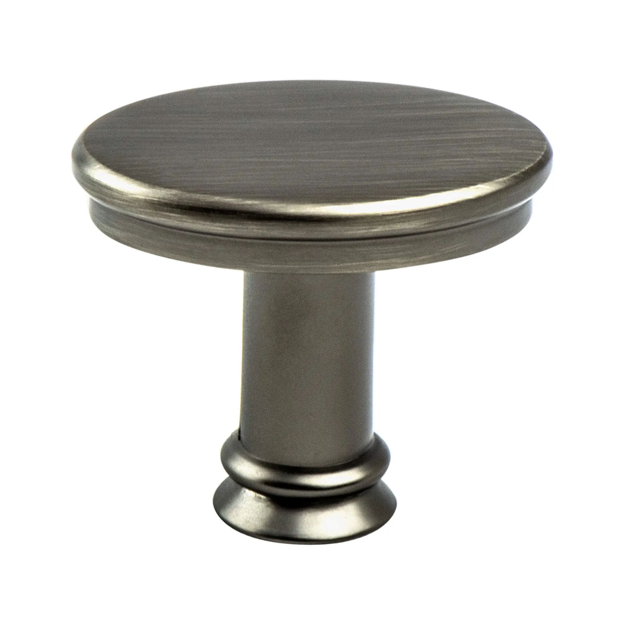 Berenson 9809-1VTN-P Dierdra Door Knob, 1.437 in. Size, Long Vintage Nickel Finish, 1 in. Option, Ideal for Accenting Any Transitional Space