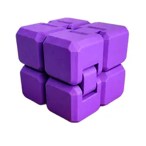 NexCube - Galactic Grape - Endless Motion Fidget Cube for focus & calming - Portable & discreet design. For kids & adults!