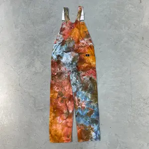 DICKIES OVERALLS MENS Unisex- Hand  dyed individually Cotton Menswear