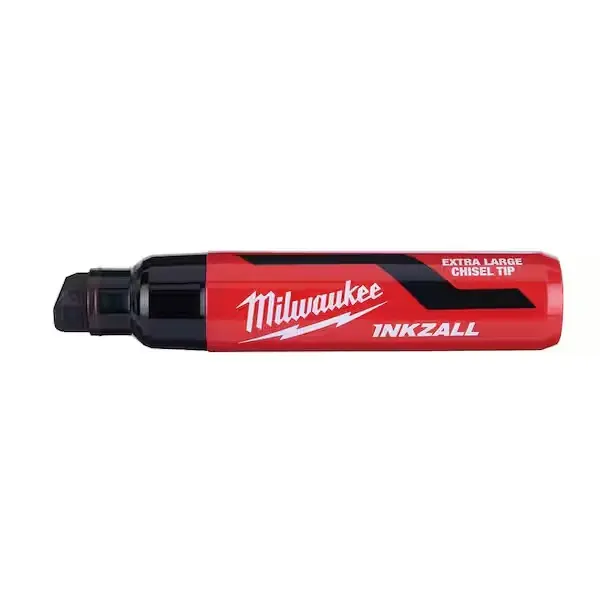 INKZALL Black Extra Large Chisel Tip Jobsite Permanent Marker INKZALL Black Extra Large Chisel Tip Jobsite Permanent Marker