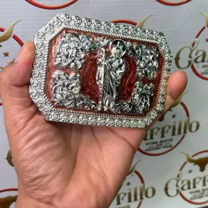 Hebilla con Imagen de San Juditas para Cinto de 2 Pulgadas -