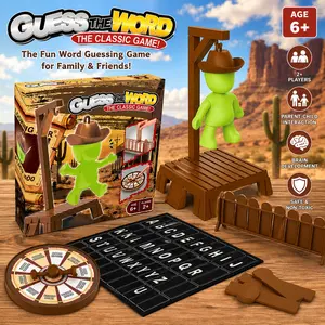 Hangman Magnetic Word Guessing Game for Kids Ages 4-8 | Spelling Learning Travel Toy Screen-Free Family Board Games for 2 Players | Interactive Vocabulary Building Classroom Home Party Birthday Gift for Boys Girls