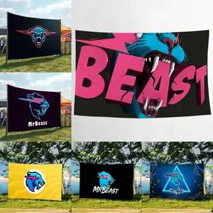 Famous Content Creator Individual Creato Mr-B-Beast Photography Backdrops Birthday Photo Background Studio Portraits Photocall Props