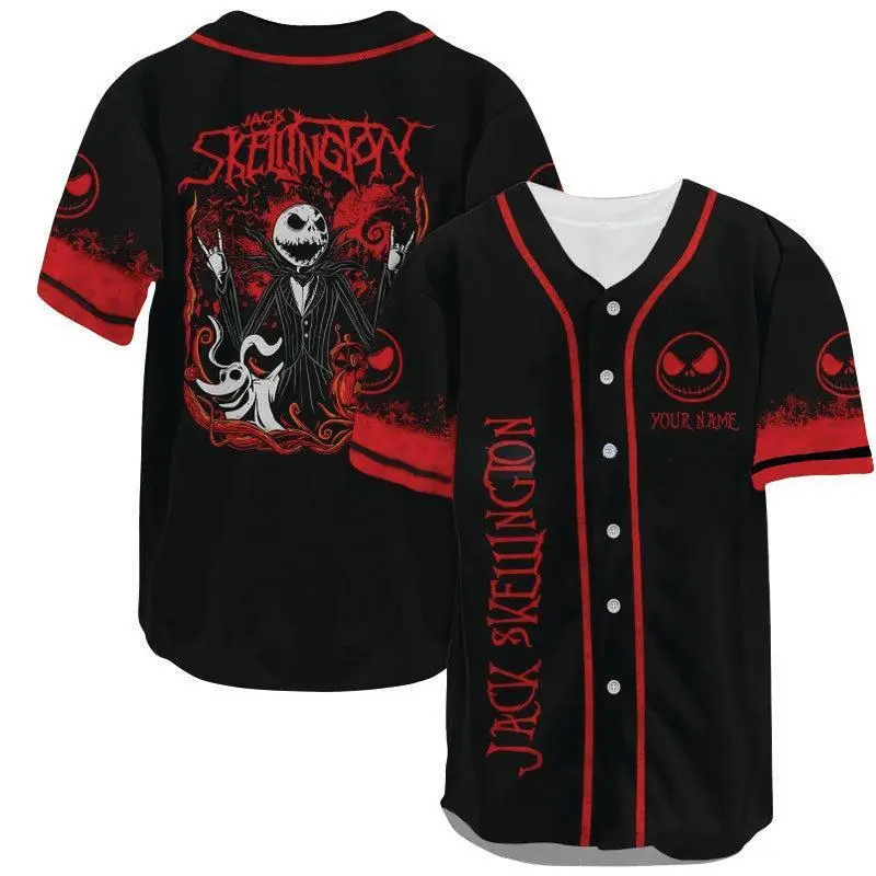 Custom Jack Baseball Jersey | Movie Fan Shirt | Halloween Pumpkin King Top | Spooky Trick or Treat Outfit