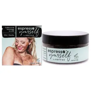 Koffee Beauty Mint Coffee Scrub - Exfoliating Body And Face Scrub - Polish And Smooth Skin With Ease - Invigorate Senses With Mint Fragrance Formula - For Naturally Radiant Skin - 4 Oz