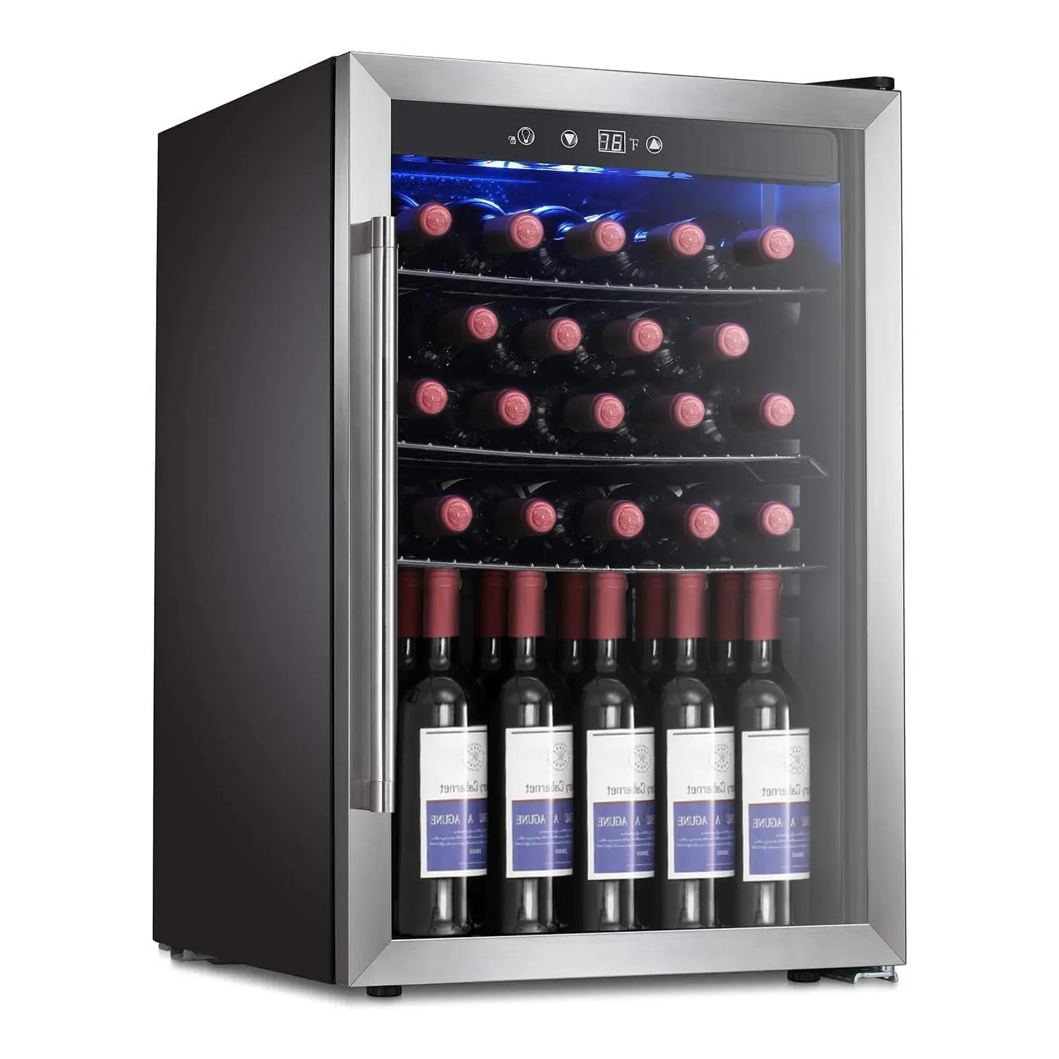 Antarctic Star 4.4 cu.ft. Mini Fridge - Compact Design Climate-Controlled Refrigerator with Digital Control Panel, Wine Cooler Chiller System