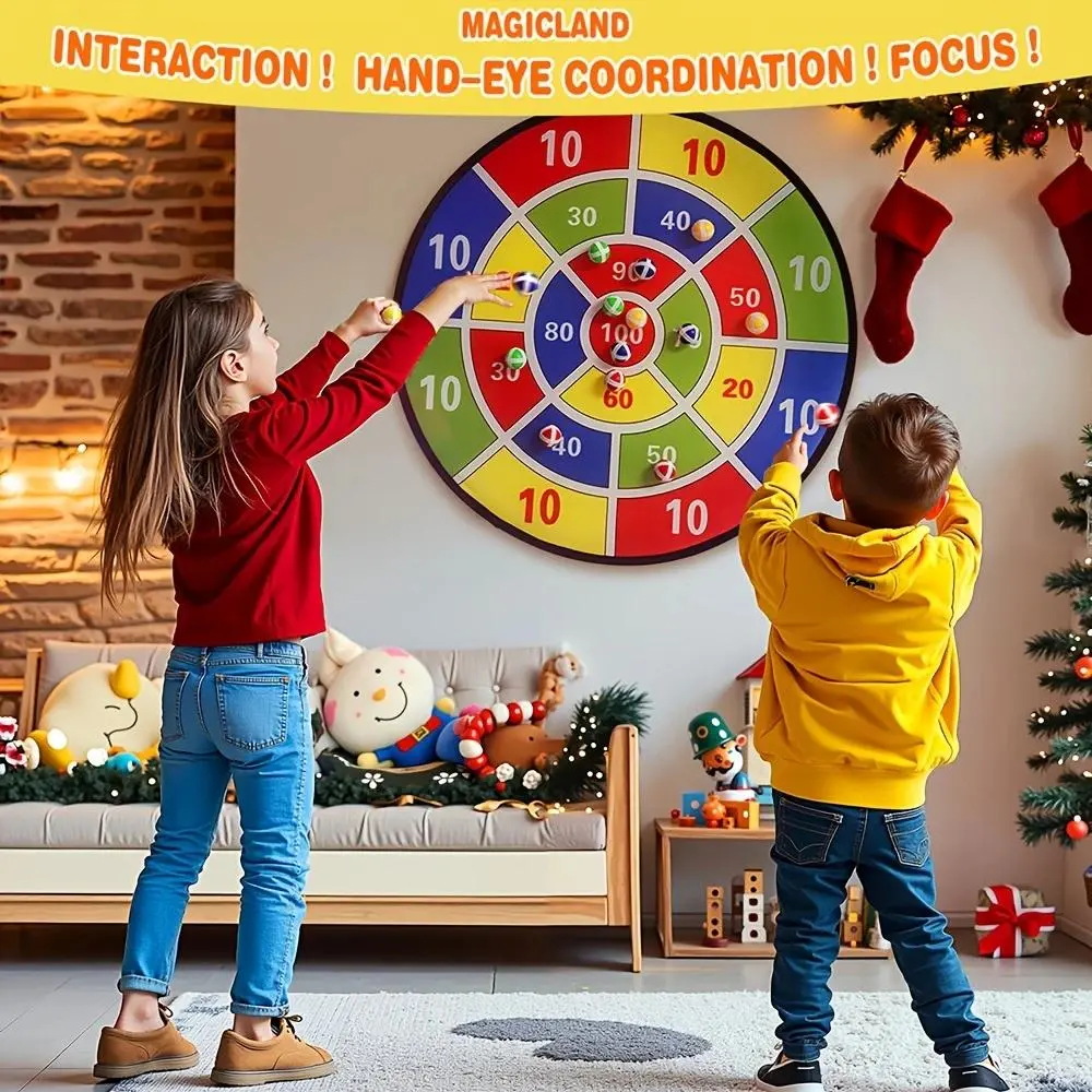 Large Dartboard Set, Indoor/Outdoor Fun for Family, Portable and Perfect Gift, Hand-eye Coordination Ability Training Tool, Darts Sets, Darts Gear
