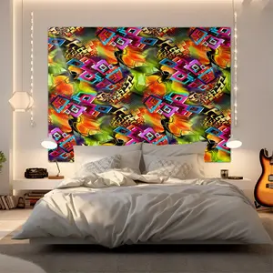 1 Pcs Boho Paisley Printed Tapestry, Vintage Ethnic Style Wall Hanging, HD Digital Print Tapestries, Soft Durable & Lightweight, Ideal for Bedroom, Living Room, Dorm, Studio Decor, Trendy Bohemian Home Decor Tapestrys