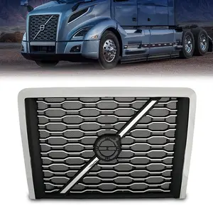 Grille for 2018-2024 Volvo VNL Trucks | Replacement Volvo 84724159 | with Bug Screen | Chrome
