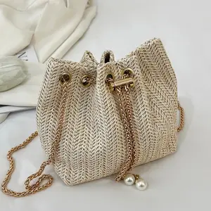Women's Fashionable Solid Color Chain Strap Crossbody Bag, Casual Versatile Design Shoulder Bag for Daily Used, Trendy High-quality Daily Commuting Bag