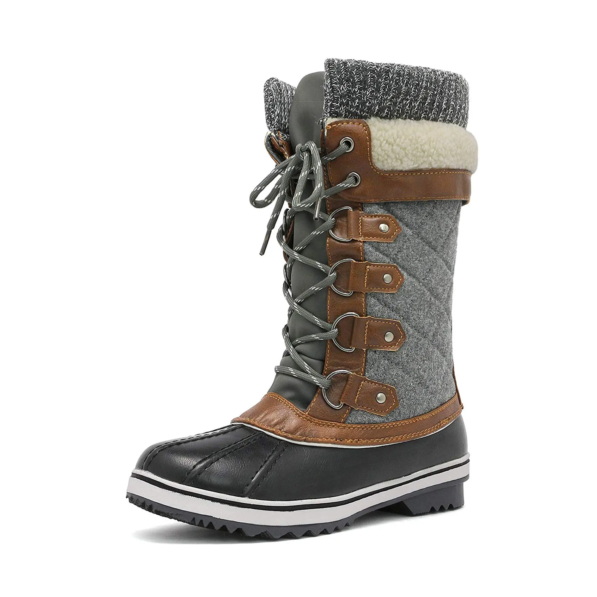 Lace Up Winter Fur Snow Boots